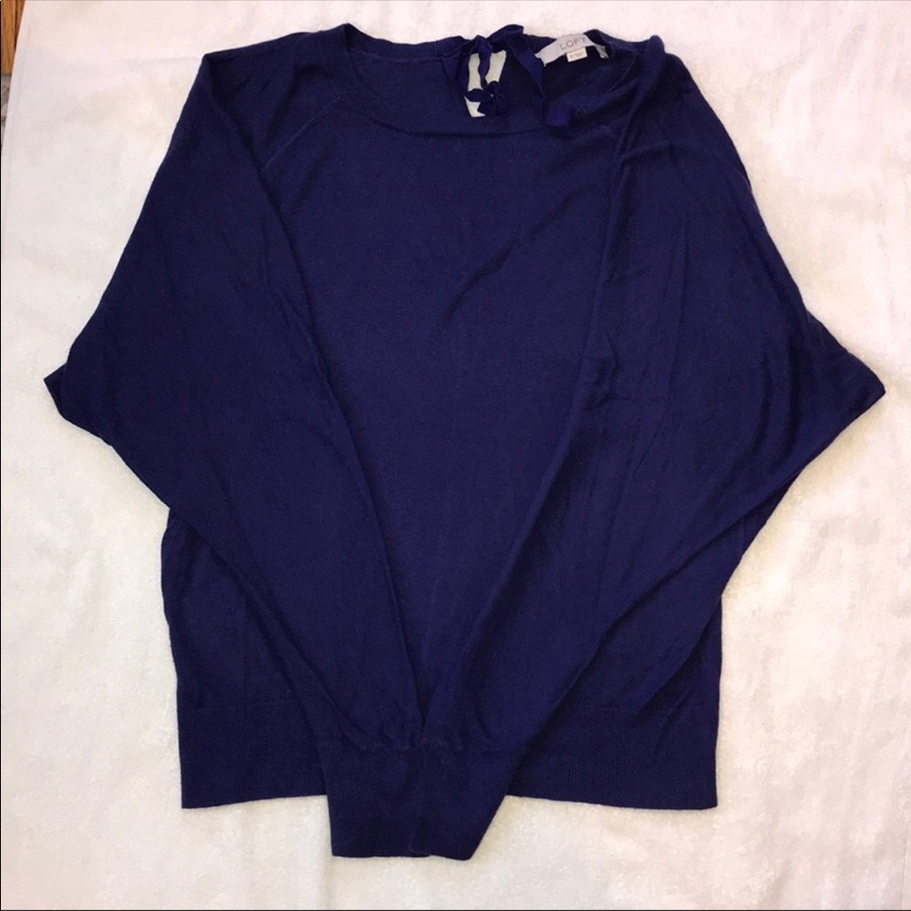 Ann Taylor loft | purple lightweight sweat… - Picture 3 of 6